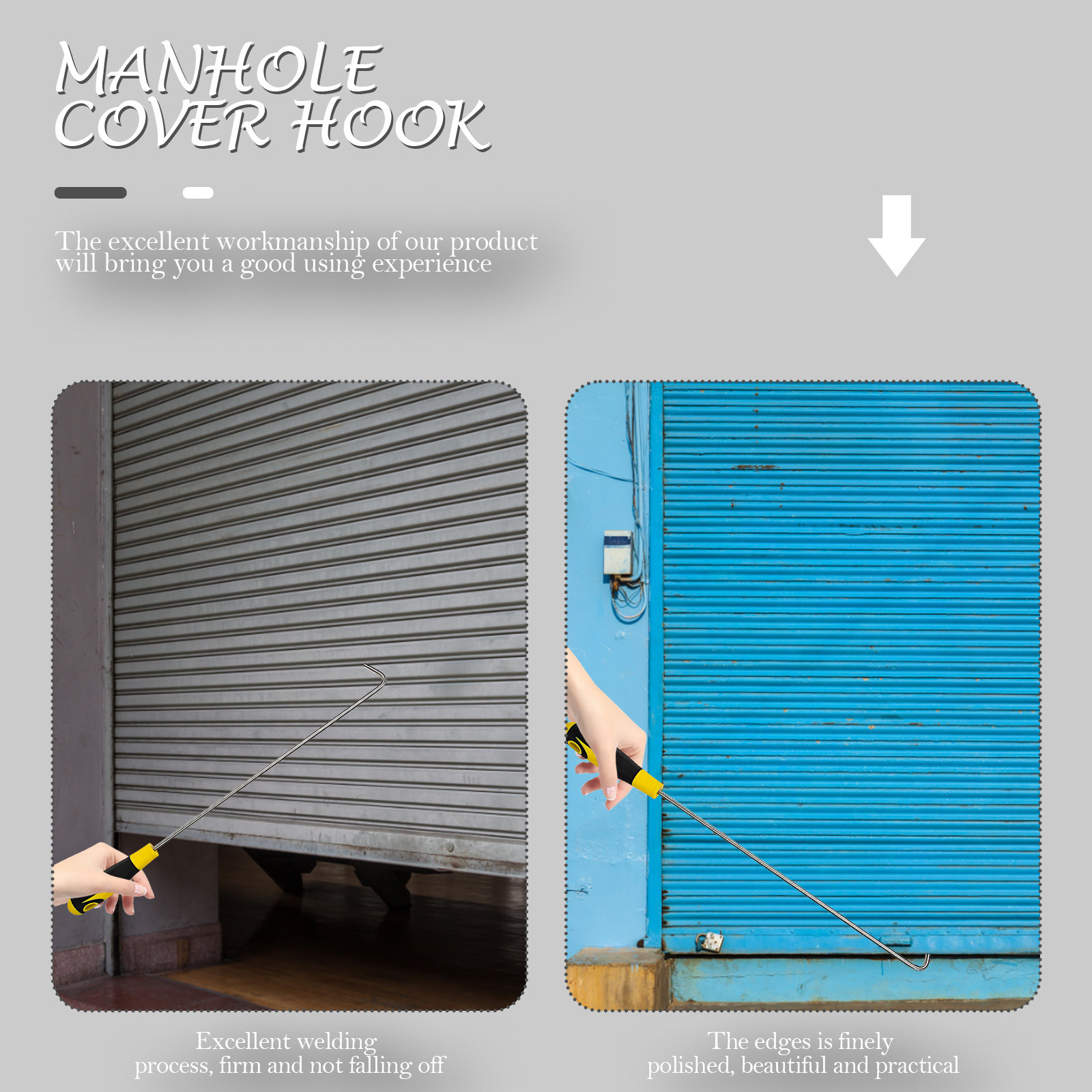 Manhole Cover Hook Robust Stee - Manhole Cover Lifting review and price