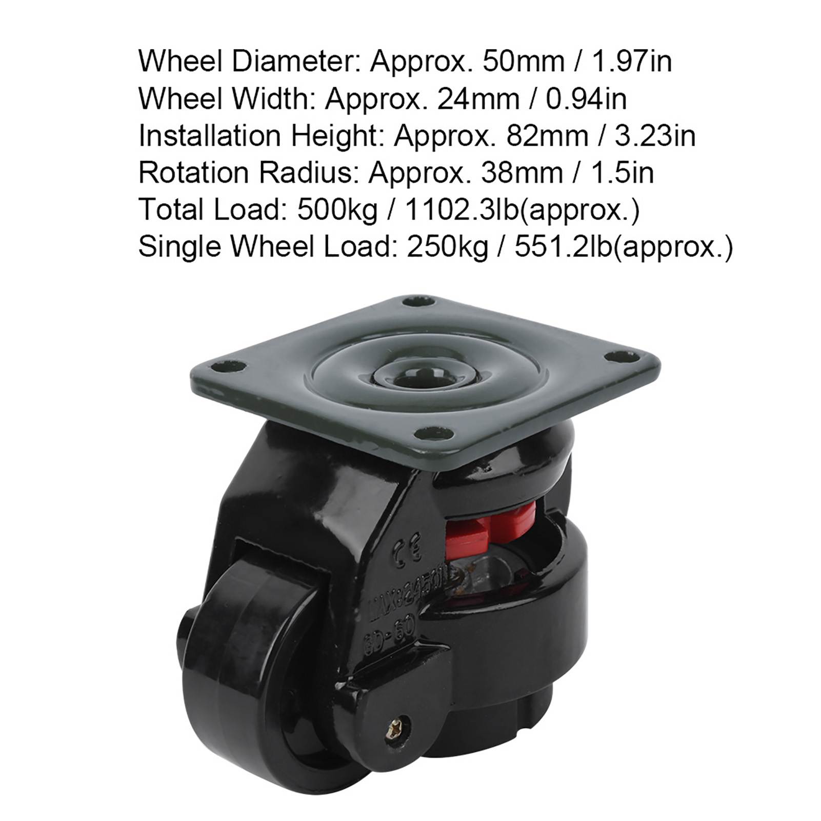 4pcs Level Adjustment Caster G - Heavy Equipment Operator review and price
