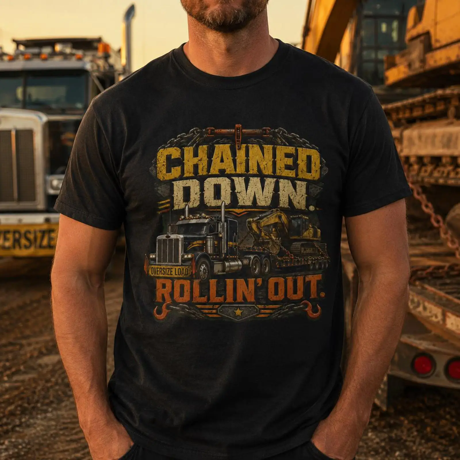 Heavy Haul Driver T Shirt Chai - Heavy Equipment Haulers review and price