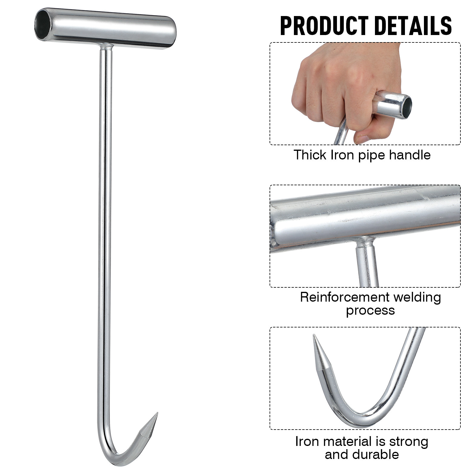 2 Pcs Manhole Cover Hooks Manh - Manhole Cover Lifting review and price