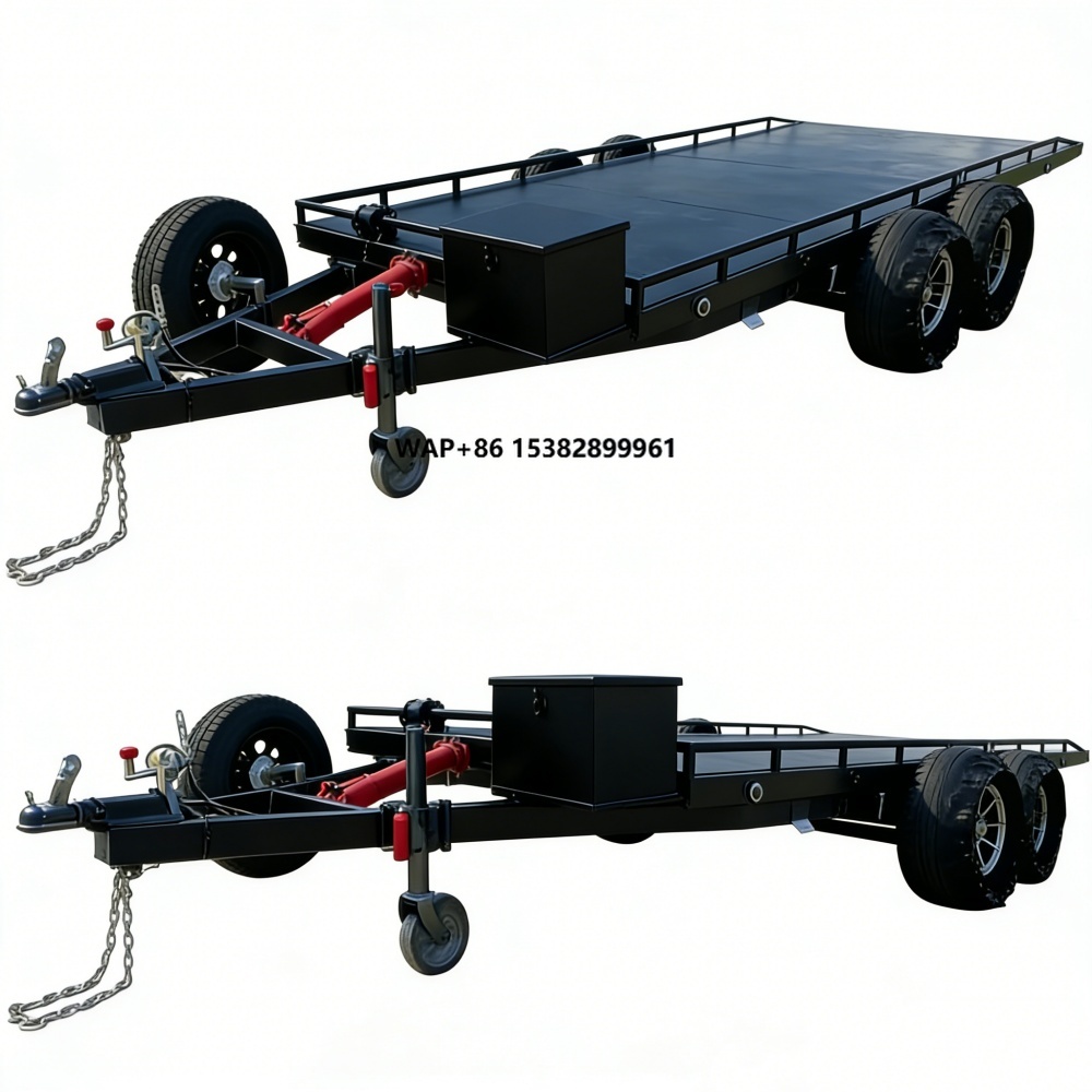Heavy-Duty Double Axle Steel C - Heavy Equipment Haulers review and price